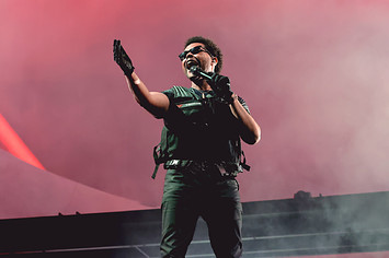The Weeknd performing live onstage