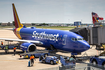 Photograph of a Southwest Airlines airplane