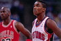 Isiah Thomas' Detroit Pistons face off against Michael Jordan's Chicago Bulls in 1989