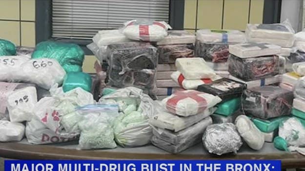 A Bronx apartment raid led to over 250 pounds of drugs, worth about $24 million, getting seized, as well as the arrest of the man accused of being a trafficker.
