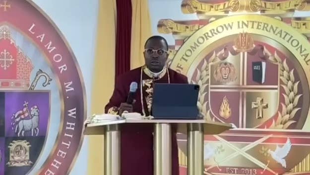 Brooklyn Bishop Lamor Whitehead, who was robbed of his jewelry during a livestreamed sermon, has denied claims he stole $90k from a congregant.