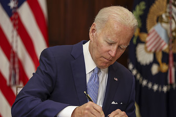 Joe Biden signed a historical bipartisan gun legislation package Saturday morning.