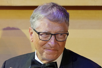 Bill Gates is pictured at an event