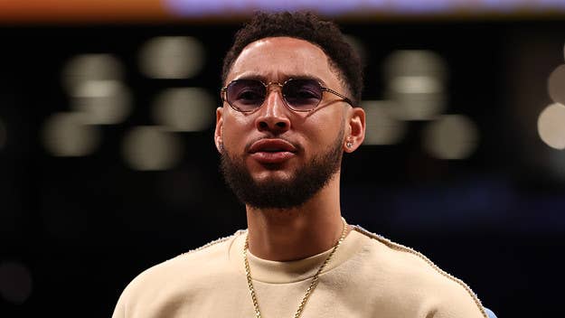 Ben Simmons appeared to respond to a report from Ric Bucher claiming he left the Brooklyn Nets' group chat prior to Game 4 against the Celtics.