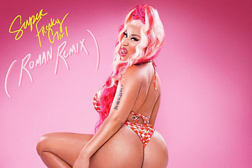 Nicki Minaj is pictured in the cover art for a new remix