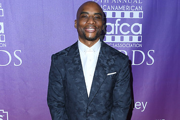 Charlamagne tha God is seen on the red carpet