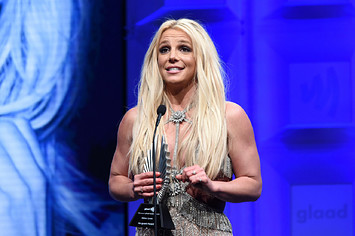 Britney Spears speaks onstage at 29th Annual GLADD Media Awards
