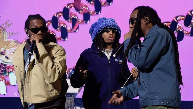 Quavo gave his explanation during a recent appearance alongside Takeoff on the 'Rap Radar' podcast with Elliott Wilson and B. Dot. See the clip here.