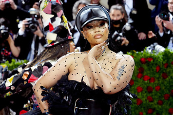 Nicki Minaj photographed at the 2022 Met Gala.