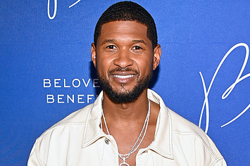 Usher is seen on the red carpet