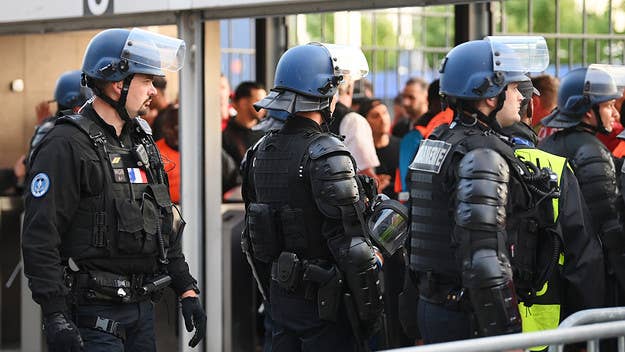 Chaos ensued on Saturday night as police deployed pepper spray and tear gas on Liverpool fans outside the Champions League final at Stade de France in Paris.