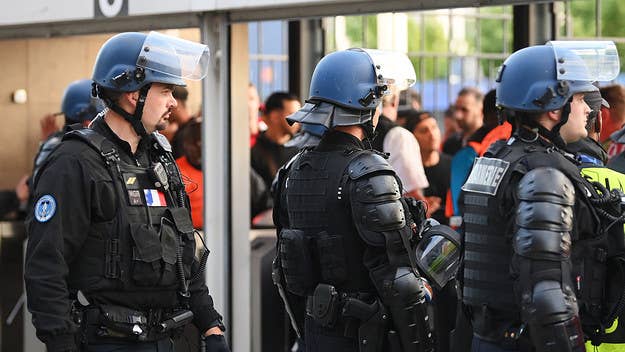 Chaos ensued on Saturday night as police deployed pepper spray and tear gas on Liverpool fans outside the Champions League final at Stade de France in Paris.