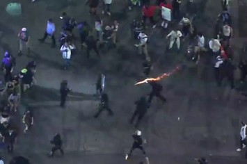 man arrested flame thrower lapd
