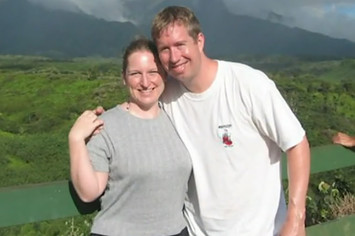 Jennifer and James Faith in an old photo