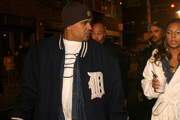 Irv Gotti of Inc. and Ashanti during Lloyd's Southside Video Shoot in 2004