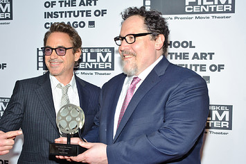 Robert Downey Jr. and Jon Favreau attend as the Gene Siskel Film Center honors Jon Favreau