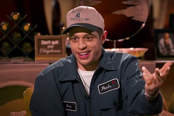 Pete Davidson is pictured in an interview