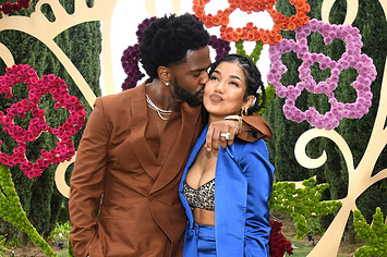 Jhené Aiko and Big Sean being adorable