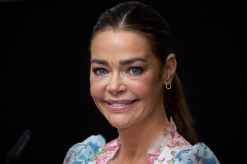 US actress Denise Richards attends 'Glow & Darkness' photocall