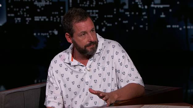 In an interview to promote his new movie 'Hustle,' Adam Sandler opened up about his love of dropping in on local basketball games and shared a hilarious story.
