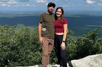 Adam Simjee and his girlfriend Mikayla Paulus in a photo from a GoFundMe campaign