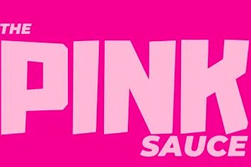 The Pink Sauce logo is pictured