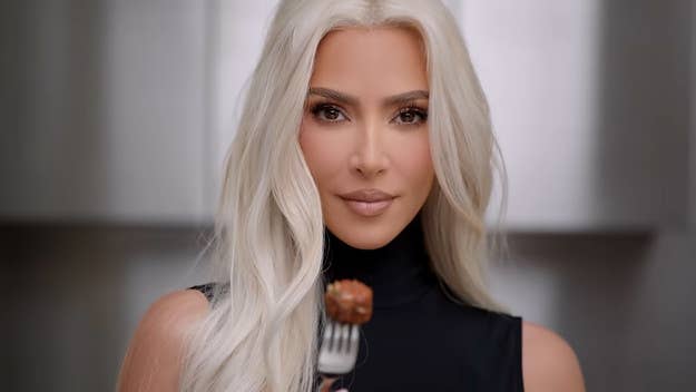 Kim Kardashian has responded to criticism that she didn't actually eat any of the food she was promoting in her brand new Beyond Meat commercial.

