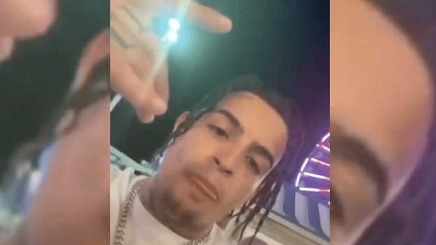 After asking if the boy wants a photo with him, the Jersey rapper is then asked “when did you snitch on someone,” before he punches the fan in public. 