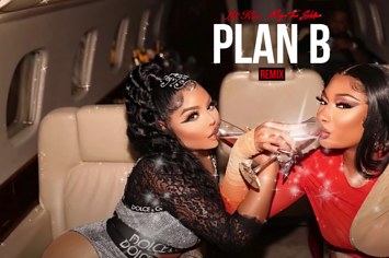 A screenshot of Megan Thee Stallion's "Plan B (Remix)" featuring Lil Kim on YouTube.