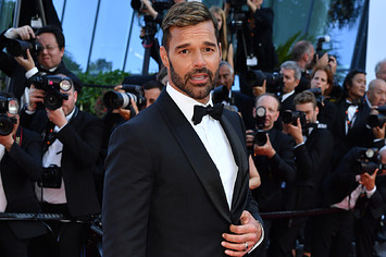 Ricky Martin is pictured at a red carpet event