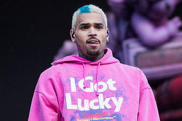 Chris Brown performs at 2022 Wireless Festival