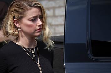 Amber Heard exits court in 2022