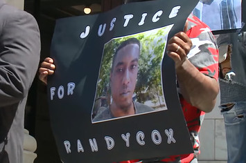 Randy Cox, who was paralyzed following his arrest by police officers in New Haven