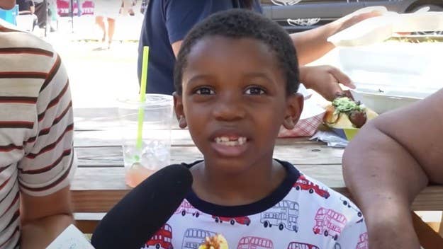 Tariq went viral last month when he was interviewed by 'Recess Therapy.' The 7-year-old boy and his family traveled from New York to celebrate his new title.