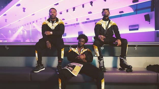 Usually, when you’d see these three on a track together you’d expect a moshpit riot, but they’ve opted for something a little different this time.