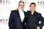 Tom Cruise and Christopher McQuarrie pose for photo together.