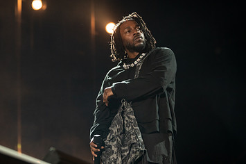 Kendrick Lamar onstage for news post