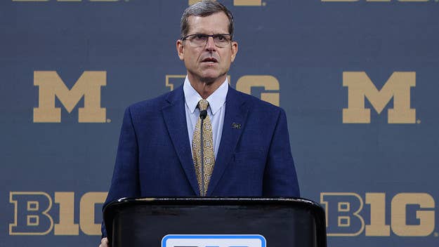 Michigan's Jim Harbaugh reiterated his stance on abortion, saying he and his wife "will take that baby” if players or staff experience an unintended pregnancy.
