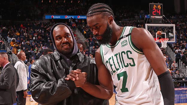 The Boston Celtics' Jaylen Brown has reportedly become the first NBA player to sign with Ye, following in the footsteps of Super Bowl winner Aaron Donald.