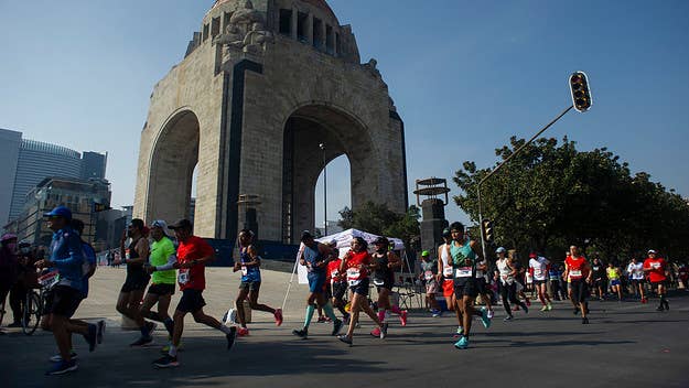 Police in Mexico City have identified a seemingly drunken man who filmed himself spiking the drinks at a marathon held in the city last month.