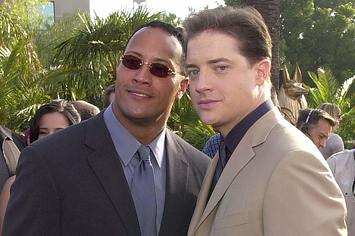 The Rock and Brendan Fraser together, the dynamic duo