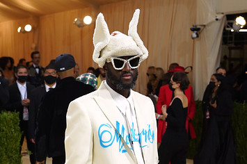 Virgil Abloh is seen on the red carpet