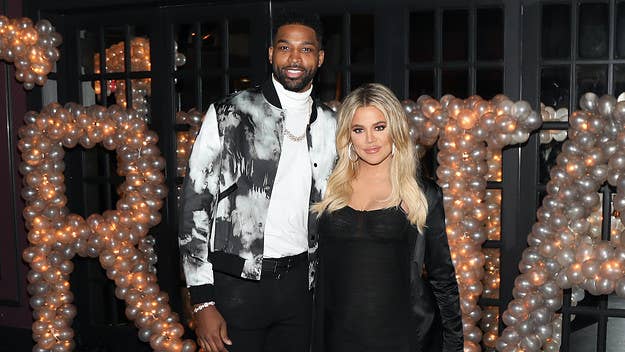 Khloé Kardashian and Tristan Thompson are parents to a new baby boy via surrogate. A rep for Kardashian confirms that she and Thompson are not back together. 
