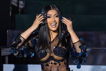 Cardi B performs on the main stage during Wireless Festival