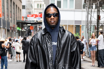 Rapper Offset is seen leaving the Balenciaga Spring 2023 fashion show at New York Stock Exchange