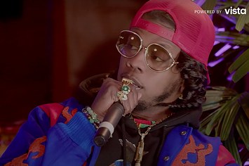 Trinidad James is seen in an interview setting