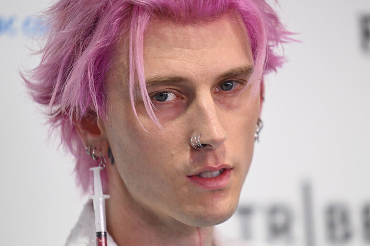 Machine Gun Kelly Says He Smashed a Champagne Glass on His Forehead