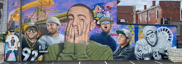 LA artist honors Mac Miller with giant street mural