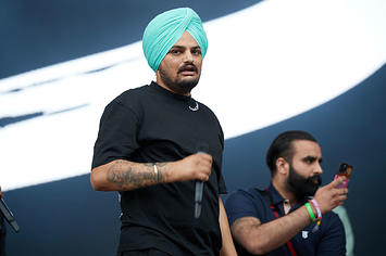 Sidhu Moose Wala performs during day 3 of Wireless Festival 2021 at Crystal Palace on September 12, 2021