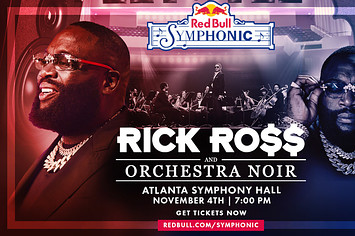 The poster for Rick Ross and Orchestra Noir's Red Bull Symphonic show in November
